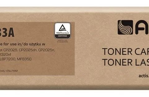 Actis TH-533A Toner (replacement for HP 304A CC533A, Canon CRG-718M; Standard; 3000 pages; magenta)