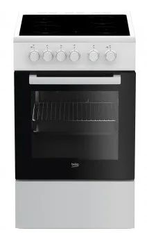 Beko FSS57000GW cooker Freestanding cooker Ceramic Black, White A