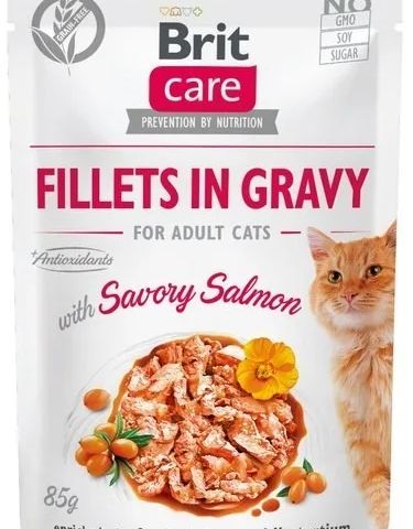 BRIT Care Fillets in Gravy salmon fillets in sauce - wet cat food - 85 g