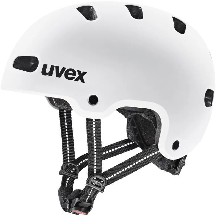 UVEX Kid 4 55–58 cm – children’s cycling helmet White Matt