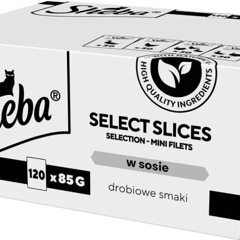 SHEBA Select Slices Poultry flavors - wet cat food - 120 x 85g