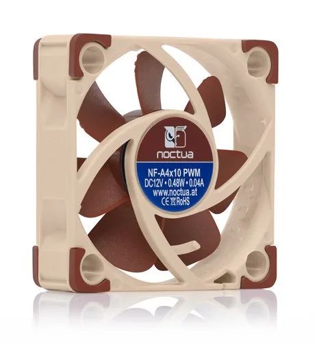 Noctua NF A4x10 PWM Computer case Fan 4 cm Beige, Red