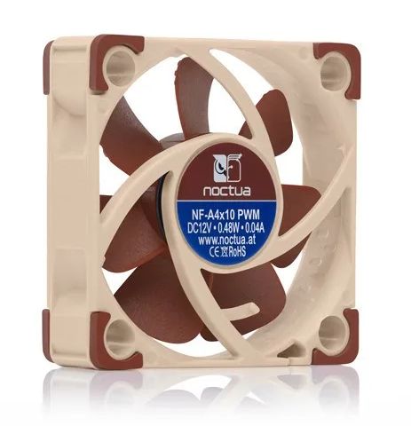 Noctua NF A4x10 PWM Computer case Fan 4 cm Beige, Red