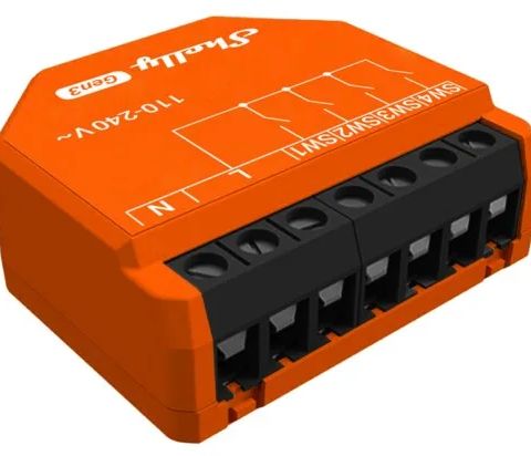 SHELLY i4 Gen3 electrical relay Orange