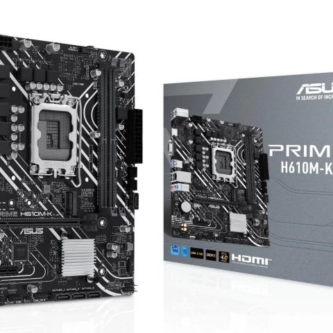 Mainboard|ASUS|Intel H610|LGA1700|Micro-ATX|Memory DDR5|Memory slots 2|1xPCI-Express 3.0 1x|1xPCI-Express 4.0 16x|1xM.2|1x15pin D-sub|1xHDMI|4xUSB 2.0|2xUSB 3.2|1xPS/2|1xRJ45|3xAudio port|PRIMEH610M-K