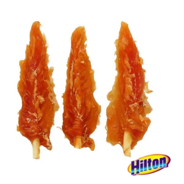 HILTON Chicken inserted with white rawhide stick - Dog treat - 500 g