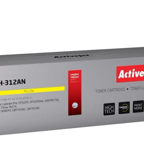 Activejet ATH-312AN Toner (replacement for Canon, HP 126A CRG-729Y, CE312A; Premium; 1000 pages; yellow)