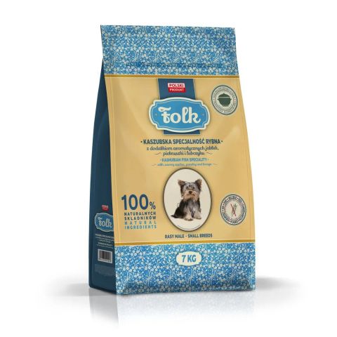 FOLK Small breeds Kashubian-style fish specialty with apples, parsley and lovage - dry dog food - 7kg
