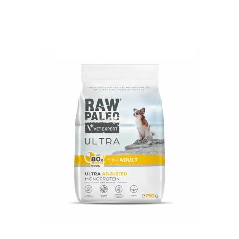 VETEXPERT Raw Paleo Ultra Mini Adult Turkey - dry dog ​​food - 750 g