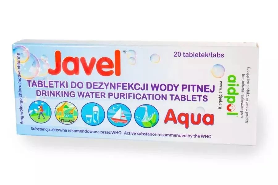 Javel Aqua water disinfection tablets, 20 pcs