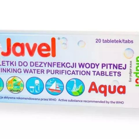 Javel Aqua water disinfection tablets, 20 pcs