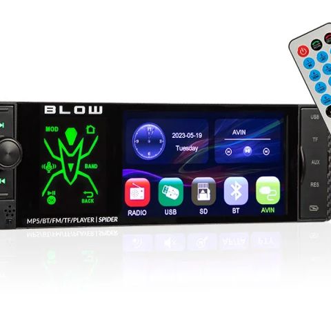 Radio BLOW SPIDER 4" RDS RGB MP5/USB/micro SD/BLUETOOTH