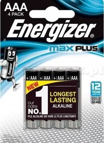 ENERGIZER BATTERY MAX PLUS AAA LR03, 4 ECO