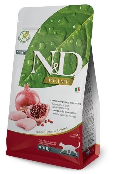FARMINA N&D CAT PRIME CHICKEN & POMEGRANATE ADULT 1.5kg
