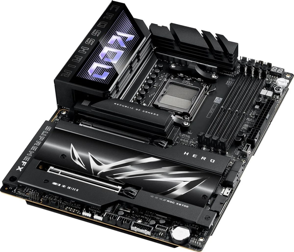 Mainboard|ASUS|AMD X870E|SAM5|ATX|Memory DDR5|Memory slots 4|2xPCI-Express 4.0 16x|2xPCI-Express 5.0 16x|4xM.2|1xHDMI|1xAudio-In|1xAudio-Out|6xUSB 3.2|2xUSB-C|2xUSB4|1xOptical S/PDIF|1xRJ45|ROGCROSSHAIRX870EHERO