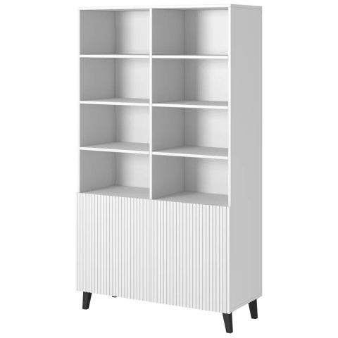 Shelving unit PAFOS 100x40x176.5 cm white matt