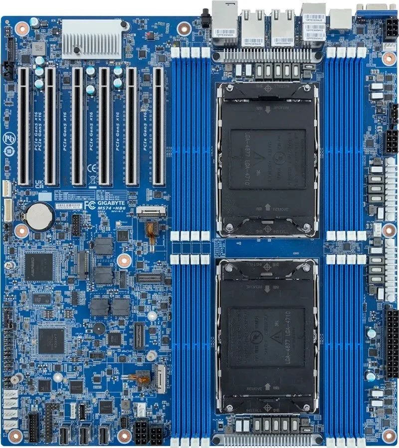 Motherboard - Gigabyte MS74-HB0 2x LGA4710 Intel Xeon 6 Intel Xeon serii 6500/6700 Intel SoC