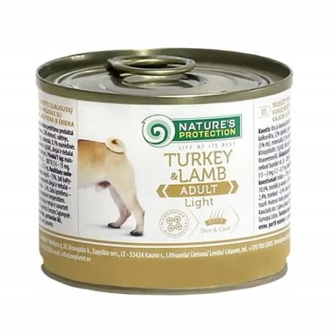 NATURE'S PROTECTION Adult Light Turkey and Lamb - wet dog food - 200 g