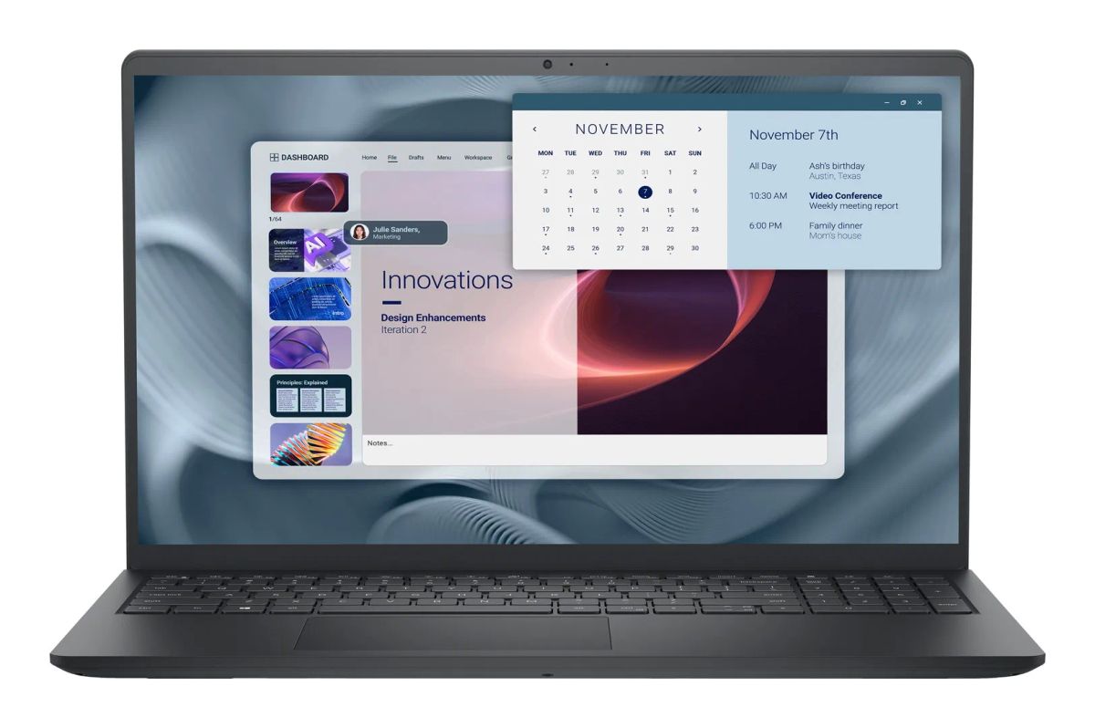 DELL Pro 15 Essential PV15250 Intel® Core™ i7 i7-1355U Laptop 39.6 cm (15.6") Full HD 16 GB DDR5-SDRAM 512 GB SSD Wi-Fi 6 (802.11ax) Windows 11 Pro Black