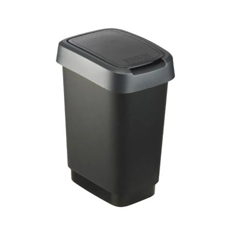 ROTHO Twist Silver - trash bin – 50l