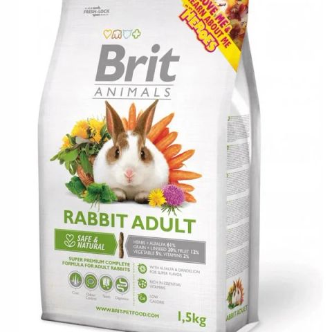 BRIT Animals Rabbit Adult Complete - rabbit food - 1.5kg