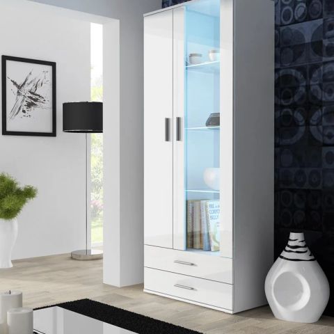 Cama display cabinet SOHO S6 2D2S white/white gloss