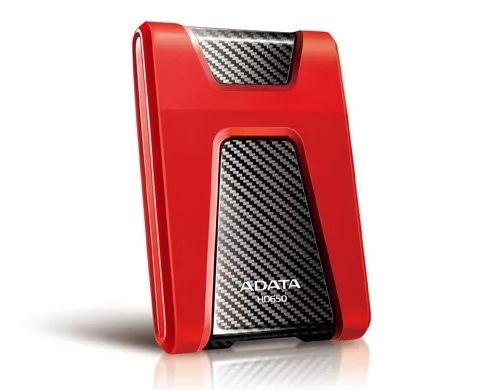 External HDD|ADATA|HD650|1TB|USB 3.1|Colour Red|AHD650-1TU31-CRD