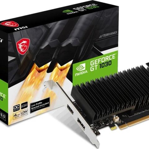 MSI GeForce GT 1030 4GHD4 LP OC NVIDIA 4 GB GDDR4
