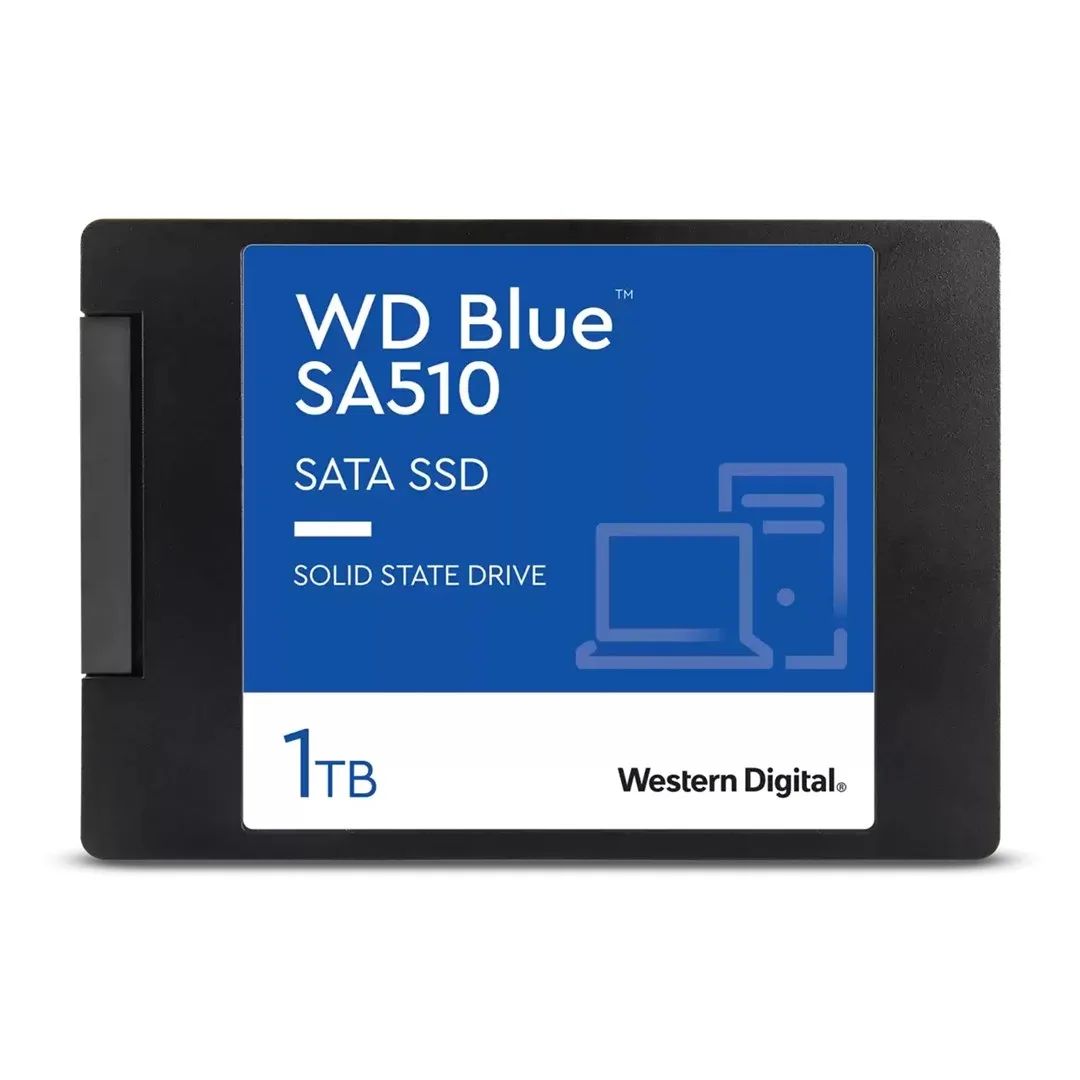 SSD|SANDISK|Blue SA510|POWERED BY SANDISK|1000 GB|Serial ATA III|Write speed 520 MB/s|Read speed 560 MB/s|2.5"|400xTBW rating|MTBF 17500000 h|WDS100T3B0A