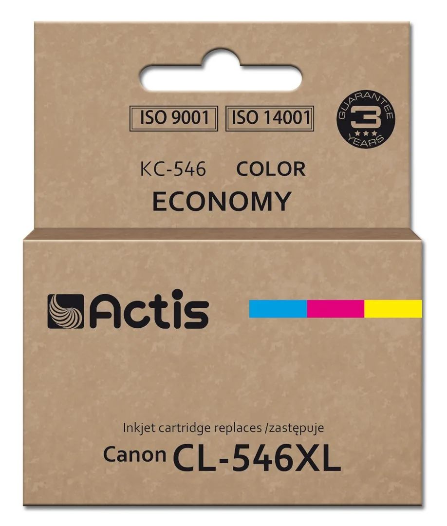 Actis KC-546 ink (Canon CL-546XL replacement; Supreme; 15 ml; 180 pages; magenta, cyan, yellow).
