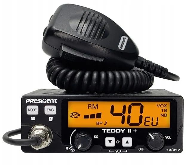 President Teddy II+ AM/FM CB radio Black