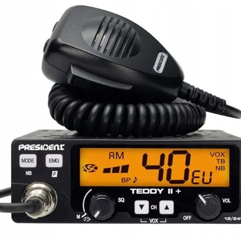 President Teddy II+ AM/FM CB radio Black