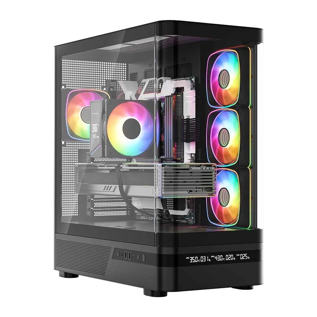 MODECOM Volcano Volcano AQ200 ARGB Midi Black