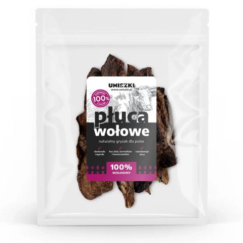 UNISZKI Beef lungs - dog treat - 200g