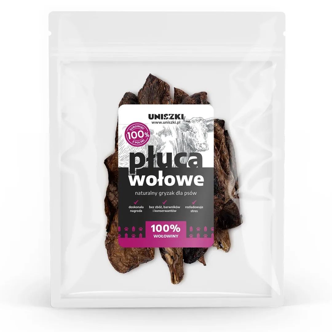 UNISZKI Beef lungs - dog treat - 200g