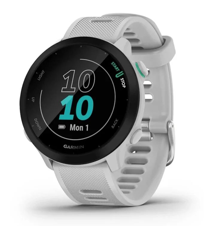 Garmin Forerunner 55 2.64 cm (1.04") MIP 42 mm Digital 208 x 208 pixels White GPS (satellite)
