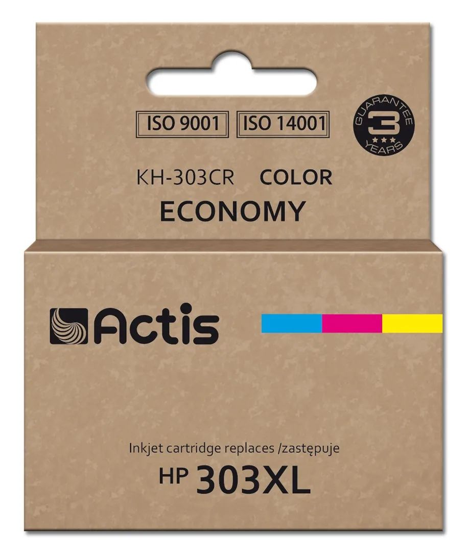 Actis KH-303CR Ink (replacement for HP 303XL T6N03AE; Premium; 18ml; 415 pages; color: cyan, magenta, yellow)