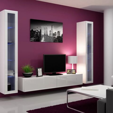 Cama Glass-case VIGO '180' 180/40/30 white/white gloss