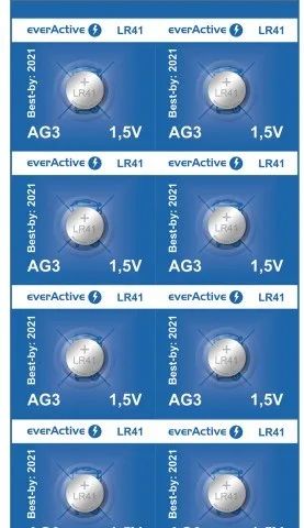 Mini alkaline batteries everActive G3 LR736 LR41 10 pcs