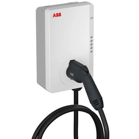 ABB Terra AC W11-G5-R-V2-0 charging station: Terra AC wallbox 11 kW, Type 2, 5 m cable, 3-phase/16 A, with RFID, version 2