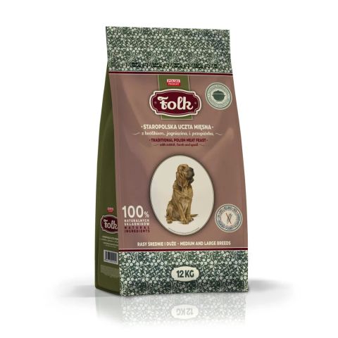FOLK Medium and large breeds Traditional polish meat feast with rabbit, lamb and quail - dry dog food - 12kg