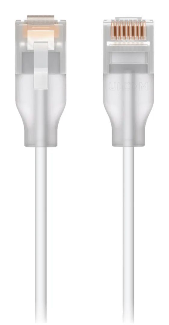Ubiquiti UACC-Cable-Patch-EL-0.15M-W networking cable Translucent, White Cat6