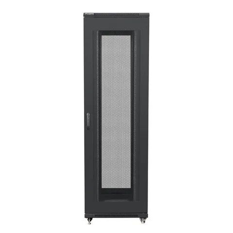 Lanberg | Rack cabinet 19" free-standing 42U/800x1000 (flat pack) with mesh door | FF01-8042-23B | Black