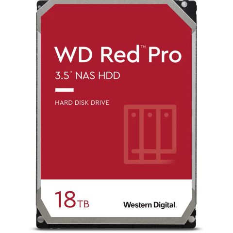 HDD|WESTERN DIGITAL|Red Pro|18TB|SATA 3.0|512 MB|7200 rpm|3,5"|WD181KFGX