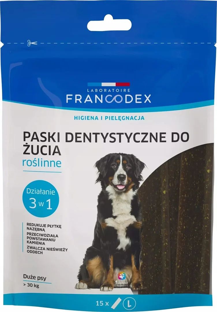 FRANCODEX Dental Strips L - dog treat - 15