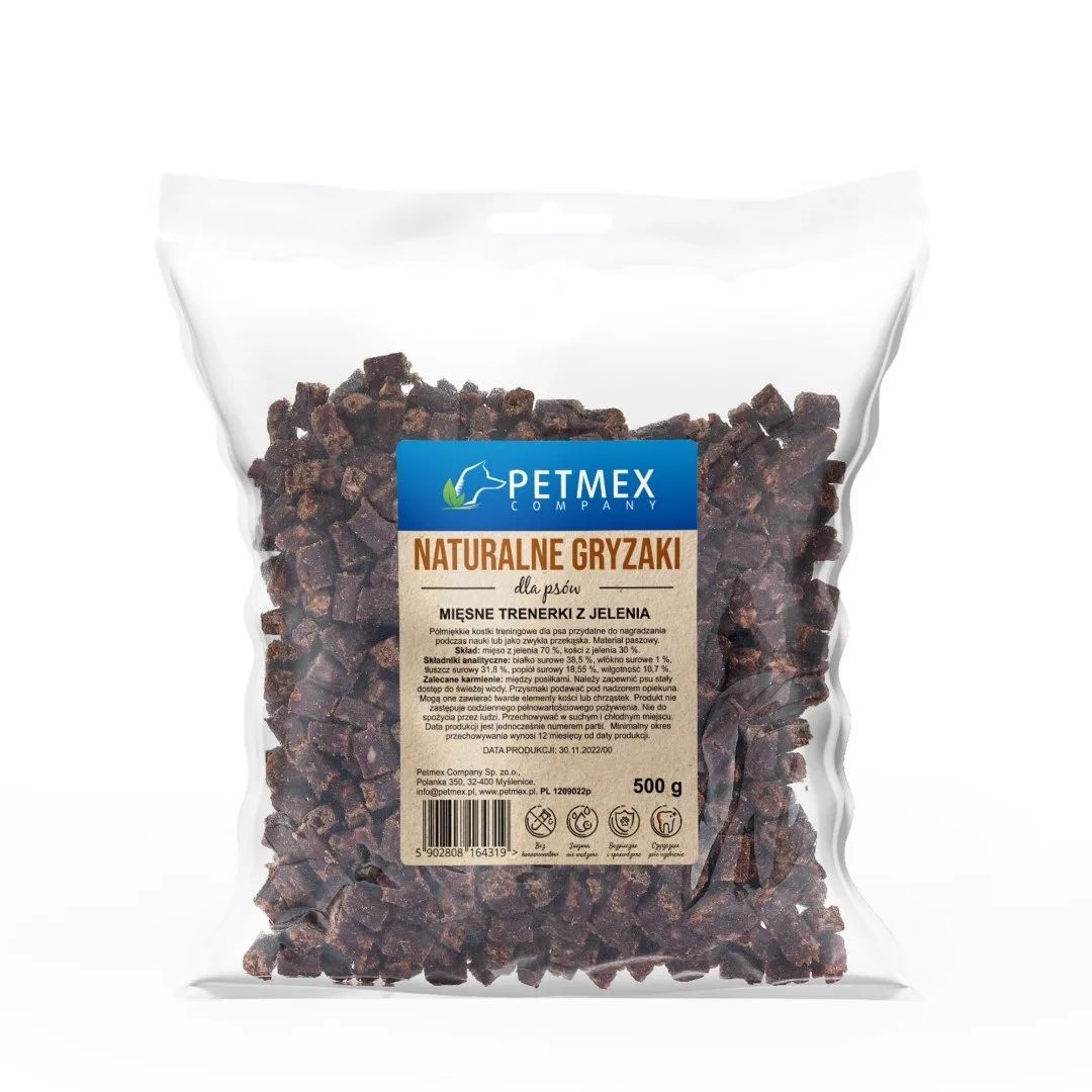 PETMEX venison meat training treats – dog treat – 500g
