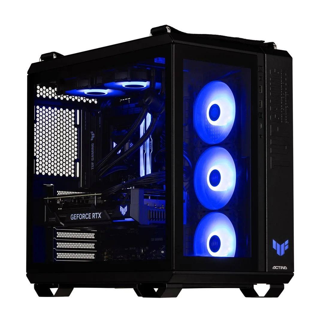 Actina 5901443411857 PC AMD Ryzen™ 7 9800X3D 32 GB DDR5-SDRAM 2 TB SSD NVIDIA GeForce RTX 5090 Midi Tower Black