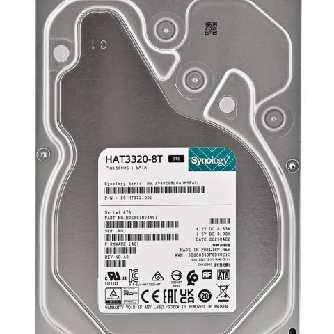 HDD|SYNOLOGY|Plus Series|HAT3320-8T|8TB|7200 rpm|3,5"|HAT3320-8T