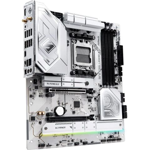 Mainboard|ASROCK|AMD X870|SAM5|ATX|Memory DDR5|Memory slots 4|1xPCI-Express 4.0 16x|1xPCI-Express 5.0 16x|4xM.2|1xHDMI|4xUSB 2.0|5xUSB 3.2|2xUSB-C|1xOptical S/PDIF|1xRJ45|2xAudio port|X870STEELLEGENDWIFI