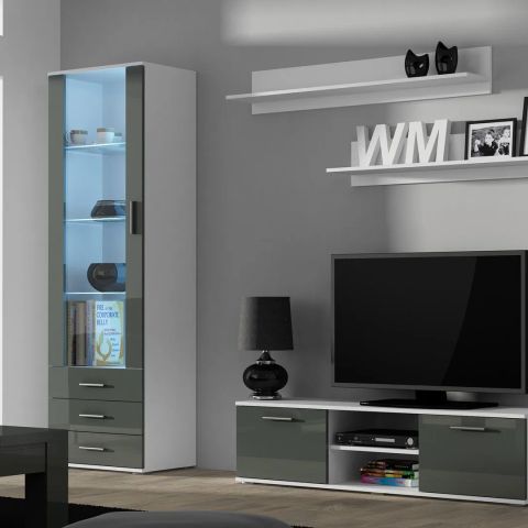 Cama set of two shelves 125cm SOHO white matte